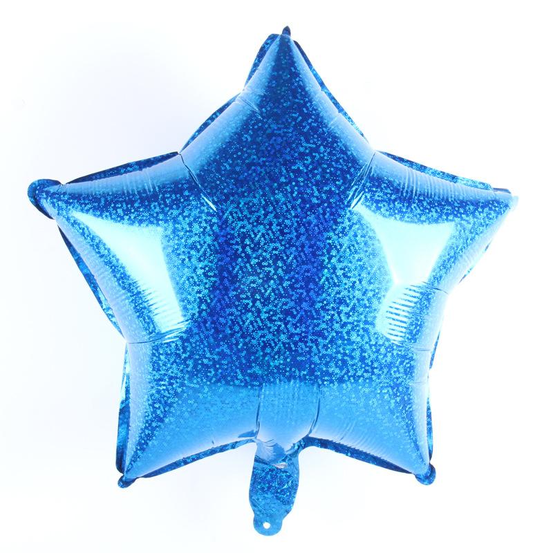 Estrella Laser Azul 18